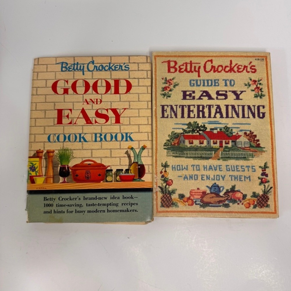 Vintage Betty Crocker Good and Easy Cook Book & Guide to Easy Entertaining Set